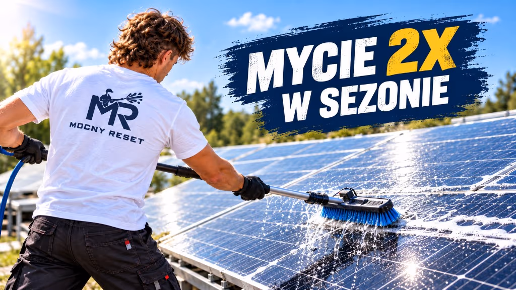 Abonamentowe mycie paneli PV dwa razy w sezonie